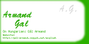 armand gal business card