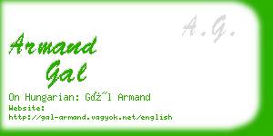 armand gal business card